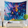 Psychedelic Abstract Wall Tapestry Art Decor Blanket Curtain Hanging Home Bedroom Living Room Decoration Polyester Hippie miniinthebox