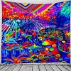 Psychedelic Abstract Wall Tapestry Art Decor Blanket Curtain Hanging Home Bedroom Living Room Decoration Polyester Tree of Life Human miniinthebox