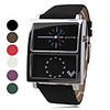 PU Band Quartz Wrist Watch For Women Men