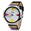 PU Band Quartz Wrist Watch For Women Men