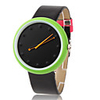 PU Band Quartz Wrist Watch For Women Men