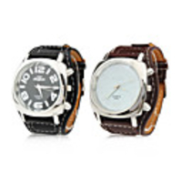 PU Band Wrist Quartz Watch For Men