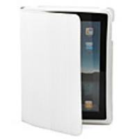 PU Leather Case Stand for Apple iPad 2 (White)
