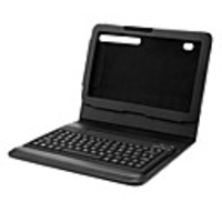 PU Leather Case with Bluetooth Wireless Keyboard and Stand for Motorola Xoom (Black)