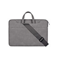 Pu Leather Laptop Carrying Case Travel Briefcase With Organizer Expandable Large Hybrid Shoulder Bag