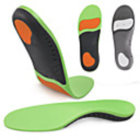 PU Leather Orthotic Inserts Shoe Inserts Running Insoles Men