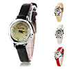 PU Slim Band Quartz Wrist Watch For Women