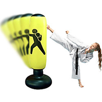 Punch it Punching Bag – Kicking Bag for All Ages – Premium Inflatable Punching Bag Kids – Resistance Training Kit for Women and Men – Durable PVC Material – Standing Boxing Bag – Resilient and Sturdy miniinthebox