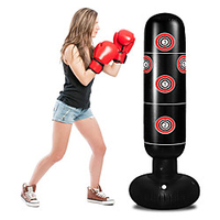 Punching Bag for Kids,  Inflatable Kids Punching Bag with Stand for Adults 63 Inch Freestanding Punching Bag for Practice Karate,  Taekwondo,  MMA,  Kids Adults Standing Boxing Bag miniinthebox