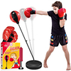 Punching Bag Set for Kids with Boxing Gloves Hand Pump - 3-8 Years Old Adjustable Kids Punching Bag with Stand - Top Gifting Idea for for Girls Boys- Portable Long-Lasting miniinthebox