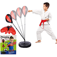 Punching Bag with Boxing Gloves,  Boxing Bag for Kids,  Boxing Toy with Adjustable Stand for Boys and Girls 3-8 Years Old miniinthebox