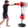 Punching Bags for Kids with Stand Boxing Gloves Hand Pump - Adjustable Kids Punching Bag Boxing Bag Toys Gifts for 3 4 5 6 7 8 Years Old Boys Girls Training Fitness miniinthebox