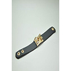punk leather bracelet cuff adjustable bangle cool wide rock wrap wristband for women man unisex fashion black