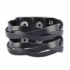 punk leather cuff bracelets adjustable strap wrap bracelet wide cuffs bangle leather wristband for men,  kids,  boys,  women,  biker,  rocker