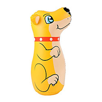 Puppy Inflatable Punching Bags,  Blow up Tumbler for Kids,  Boxing Toys for Indoor Outdoor miniinthebox