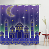 Purple Crescent Castle Digital Printing Shower Curtain Shower Curtains Hooks Modern Polyester New Design