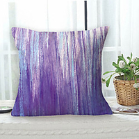Purple Double Side Cushion Cover 1PC Soft Decorative Square Throw Pillow Cover Cushion Case Pillowcase for Sofa Bedroom Livingroom Outdoor Superior Quality Machine Washable Outdoor Cushion for Sofa Couch Bed Chair miniinthebox