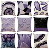 Purple Double Side Cushion Cover 9PC Soft Decorative Square Throw Pillow Cover Cushion Case Pillowcase for Bedroom Livingroom Superior Quality Machine Washable Indoor Cushion for Sofa Couch Bed Chair miniinthebox