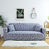 Purple Flower 1-Piece Sofa Cover Couch Cover Furniture Protector Soft Stretch Slipcover Spandex Jacquard Fabric Super Fit for 1~4 Cushion Couch and L Shape Sofa, Easy to Install(1 Free Cushion Cover)