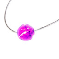 Purple Light Glitter LED Necklace (3 AG13 Included)