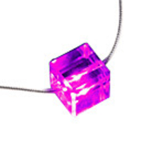 Purple Light Glitter LED Necklace (3 AG13 Included)