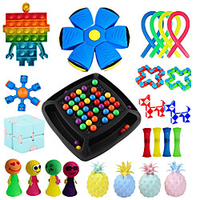 Push Bubble Fidget Toys Anti Stress Set Strings Relief Adults Children Sensory Squishy Antistress Relief Anti Stress Fidget miniinthebox