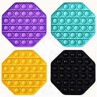 Push Pop Bubble Sensory Fidget Toy Stress Reliever Stress and Anxiety Relief Parent-Child Interaction Educational Silicone For Kid