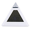 Pyramid Bell and Colorful Clock-White (3 AAA)