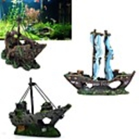 Pyramid Fish Shrimp Shelter House Scorpion House Fish Tank Aquarium Decor Resin Ornament