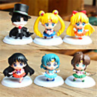 Q Version of Sailor Moon Doll Tsukino Usagi Wedding Anime Action Figure Model Toy