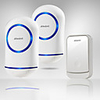 Q188188-WW Wireless One to Two Doorbell Hands-free / Music / Ding dong Waterproof / Intercom / Sound adjustable Indoor / Outdoor / Kitchen