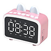 Q8 Bluetooth 5.0 Wireless Speaker LCD Mirror Screen Clock FM Radio Handsfree Call Column With Microphone Stereo Subwoofer
