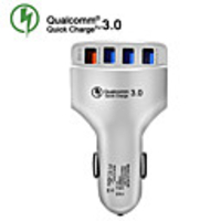 QC3.0 Car Charger Quick Charge 3.0 Fast Charger 4 Port Car USB Charger Adapter Universal Fast Charging for iPhone Samsung Xiaomi