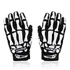 QEPAE Winter Bike Gloves / Cycling Gloves Mountain Bike MTB Breathable Anti-Slip Sweat-wicking Protective Full Finger Gloves Sports Gloves Lycra Black / White Skull for Adults