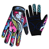 QEPAE Winter Bike Gloves / Cycling Gloves Mountain Bike MTB Breathable Anti-Slip Sweat-wicking Protective Full Finger Gloves Sports Gloves Rainbow for Adults