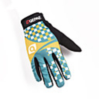 QEPAE Winter Bike Gloves / Cycling Gloves Thermal / Warm Anti-Shake / Damping Wearable Skidproof Full Finger Gloves Sports Gloves BlueYellow for Adults