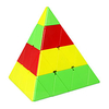 Qiyi 4x4 Pyramid stickerless Magic Cube Qiyi Master Pyraminx Speed Cube miniinthebox
