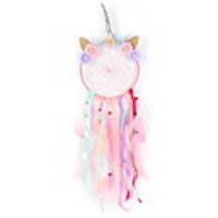 QtGirl Dream Catchers for Kids Unicorn Dream Catcher Feather Wall Décor for Girls Bedroom Flower Wall Hanging Decoration Flower Dream Catcher