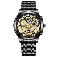 Quartz Watch for Men Analog Quartz Oversize Modern Style Waterproof Calendar Metal Stainless Steel Creative miniinthebox