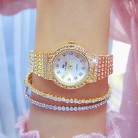 Quartz Watch for Women Analog Quartz Stylish Glitter Luxury Fashion With Jewelry Stainless Steel Stainless Steel Creative / One Year miniinthebox