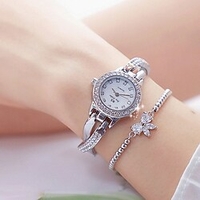 Quartz Watch for Women Analog Quartz Stylish Glitter Luxury Fashion With Jewelry Stainless Steel Stainless Steel Creative / One Year miniinthebox