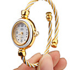 Quartz Watch with Metal Rope Watch Strap - White Face