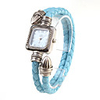 Quartz Watch with PU Leather Rope Watch Strap - Blue