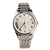 Quartz Wrist Watch with Stainless Steel Band For Men Silver