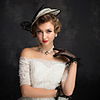 Queen Elizabeth Audrey Hepburn Dresses Retro Vintage 1950s 1920s Dress A-Line Dress Kentucky Derby Hat Pillbox Hat Women