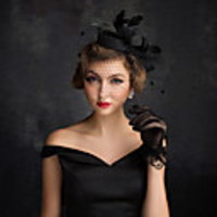 Queen Elizabeth Audrey Hepburn Dresses Retro Vintage 1950s 1920s Dress A-Line Dress Kentucky Derby Hat Pillbox Hat Women