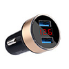Quick Car Charger DC5V 3.1A Dual 12V-24V Input 2 USB Ports LED Digital Display USB Fast Charger Support Phone/Table and Other Devices