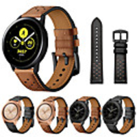 Quick Fit Genuine Leather Watch Band Strap For Samsung Gear Sport R600 /S2 classic R732 /galaxy watch 42mm R815 /Galaxy watch active (40mm) R500/Galaxy watch active 2