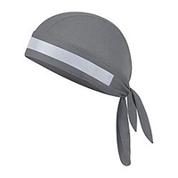 quickly dry breathable cotton cycling running hat sun uv protection pirate hat sports headwear bandana cap under helmet hat skull cap motorcycle beanie (gray with reflective stripe) miniinthebox