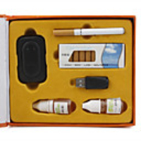 Quit Smoking USB Rechargeable Electronic Cigarette with 10-Refills and 2 E-Liquid